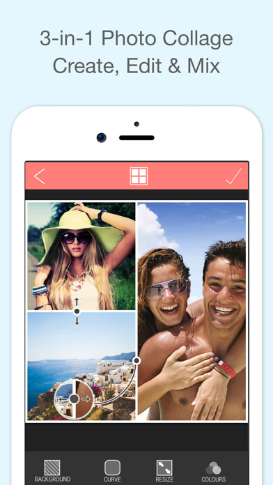Emulate iPhone app Photo Collage Maker - Pic Grid Editor & Jointer + using MyAndroid