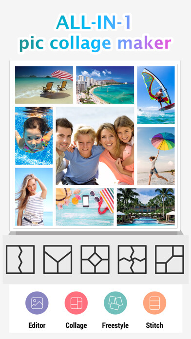 Emulate iPhone app Photo Collage Montage & Layout using MyAndroid