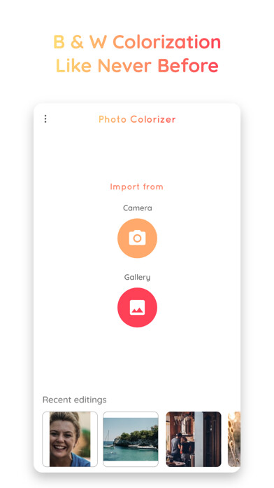 Emulate iPhone app Photo Colorizer AI -B&W Photos using MyAndroid