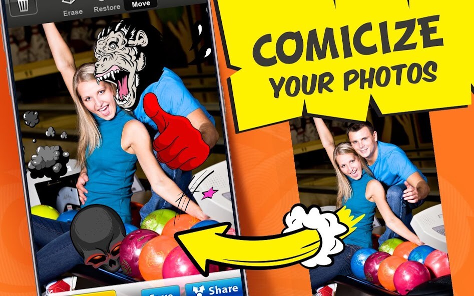 Run android online APK Photo Comics – Super Stickers from MyAndroid or emulate Photo Comics – Super Stickers using MyAndroid