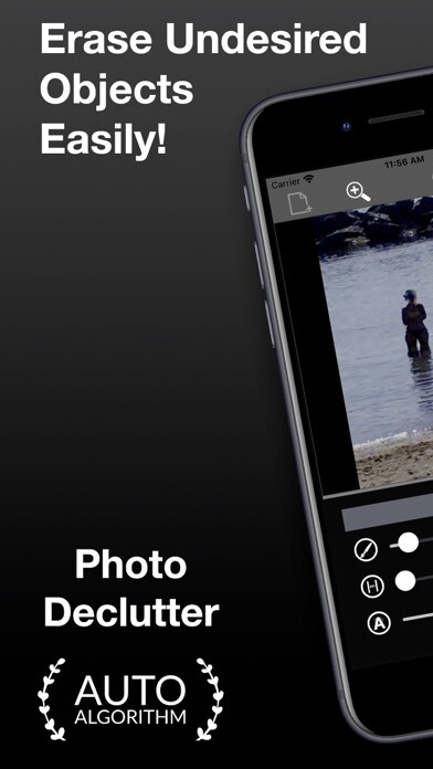 Emulate iPhone app Photo Declutter Objects Eraser using MyAndroid