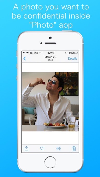 Emulate iPhone app Photo Disguiser using MyAndroid