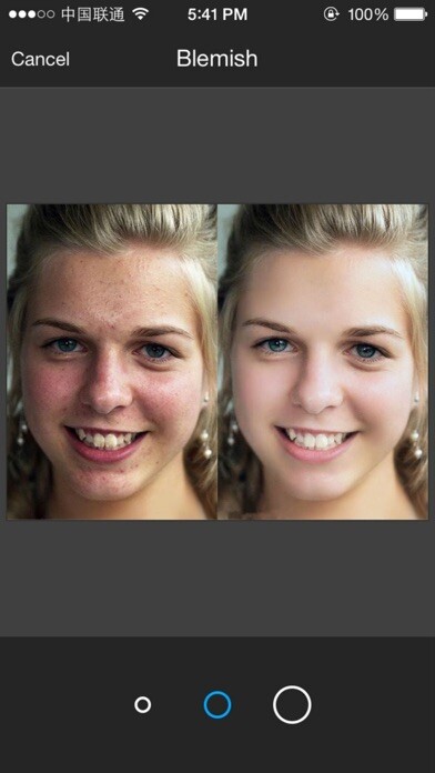 Emulate iPhone app Photo Editor: airbrush Picture using MyAndroid