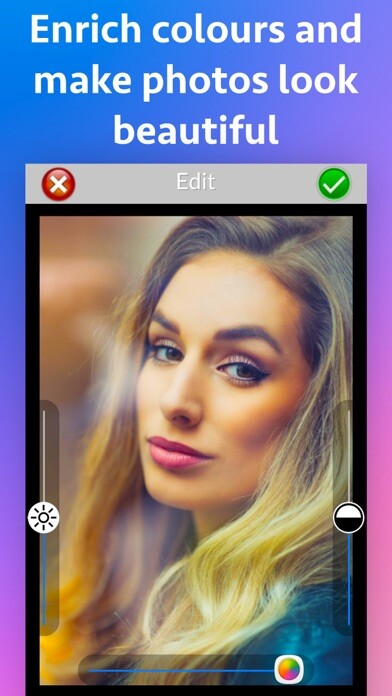 Emulate iPhone app Photo Editor and Effects Maker using MyAndroid