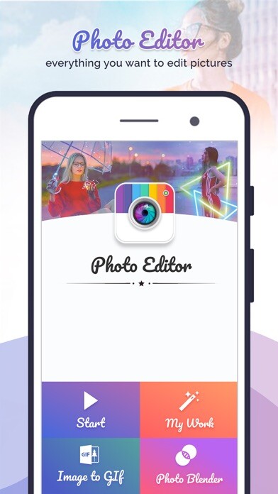 Emulate iPhone app Photo Editor : Beauty & Filter using MyAndroid