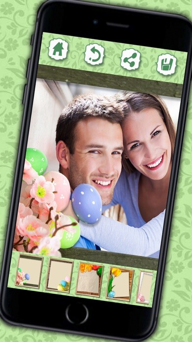 Emulate iPhone app Photo editor of Easter Raster - camera to collage holiday pictures in frames using MyAndroid Emulate iPhone app Photo editor of Easter Raster - camera to collage holiday pictures in frames using MyAndroid