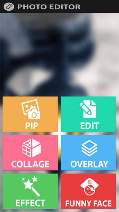 Emulate iPhone app Photo Editor - PicsDeco using MyAndroid