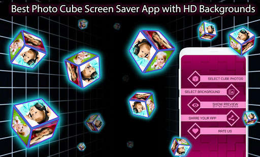 Run android online APK Photo Frame Live Wallpaper 3D Cube Screensaver app from MyAndroid or emulate Photo Frame Live Wallpaper 3D Cube Screensaver app using MyAndroid