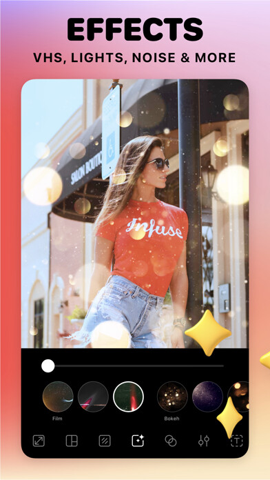 Emulate iPhone app Photo Frames: Collage Maker using MyAndroid