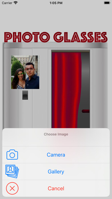 Emulate iPhone app Photo Glasses using MyAndroid