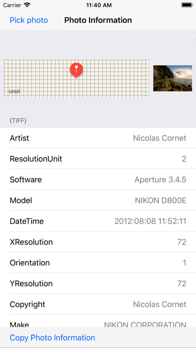 Emulate iPhone app Photo Information:GPS, Exif... using MyAndroid Emulate iPhone app Photo Information:GPS, Exif... using MyAndroid