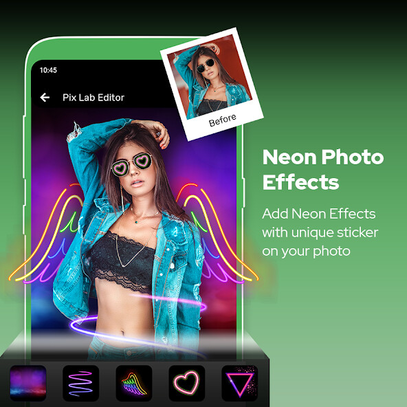 Run android online APK Photo Lab Editor- Neon Effects from MyAndroid or emulate Photo Lab Editor- Neon Effects using MyAndroid