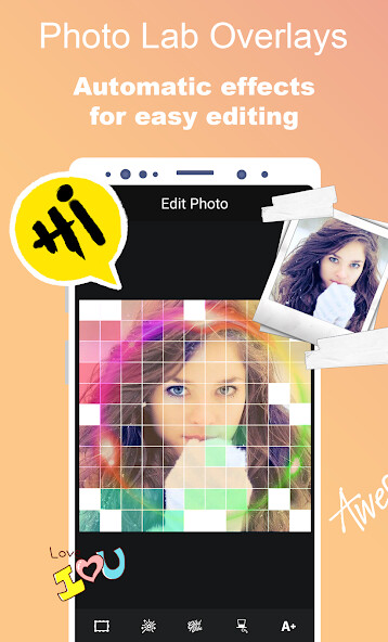 Run android online APK Photo lab Overlays - Effects Art For Pictures from MyAndroid or emulate Photo lab Overlays - Effects Art For Pictures using MyAndroid