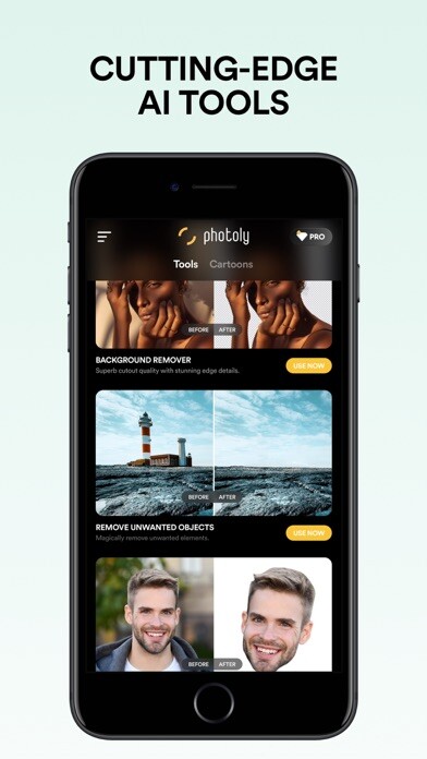 Emulate iPhone app Photoly Remove Object & Editor using MyAndroid
