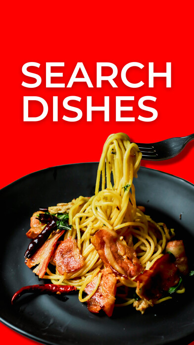 Emulate iPhone app PHOTOMENUS - food search using MyAndroid