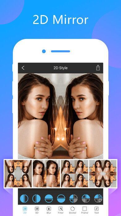 Emulate iPhone app Photo Mirror Collage Maker Pro using MyAndroid