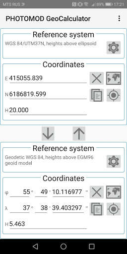 Run android online APK PHOTOMOD GeoCalculator from MyAndroid or emulate PHOTOMOD GeoCalculator using MyAndroid