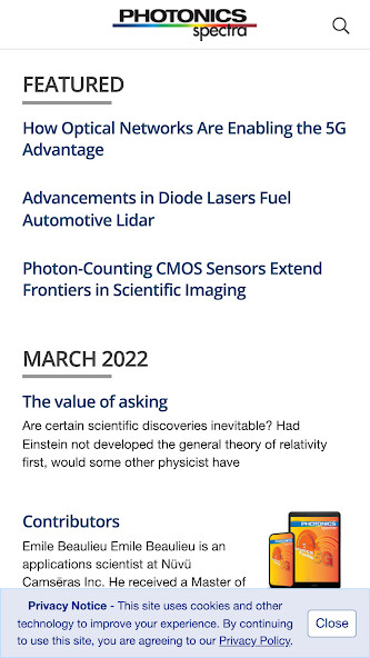 Emulate iPhone app Photonics Spectra using MyAndroid Emulate iPhone app Photonics Spectra using MyAndroid