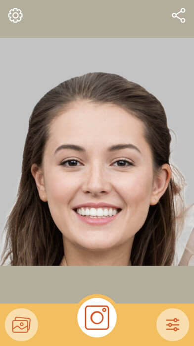 Emulate iPhone app Photo Perfect -selfie beautify using MyAndroid