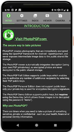Run android online APK PhotoPGP Demo Edition from MyAndroid or emulate PhotoPGP Demo Edition using MyAndroid