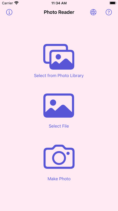 Emulate iPhone app Photo Reader using MyAndroid