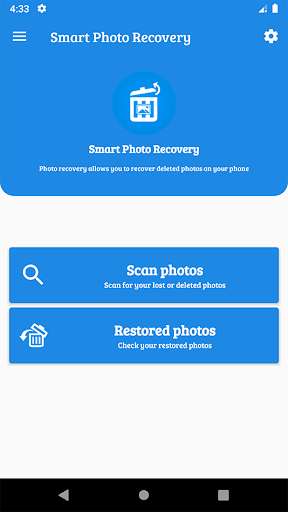 Run android online APK Photo Recovery 2019 : Recover All Deleted Photos from MyAndroid or emulate Photo Recovery 2019 : Recover All Deleted Photos using MyAndroid