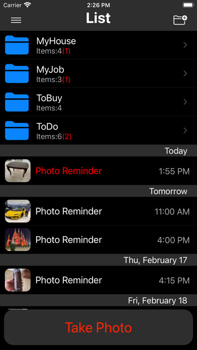 Emulate iPhone app Photo Reminders Max using MyAndroid Emulate iPhone app Photo Reminders Max using MyAndroid