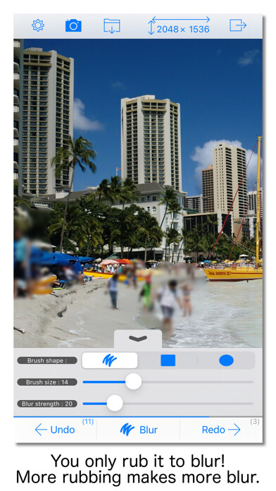 Emulate iPhone app Photo Rubber PRO using MyAndroid