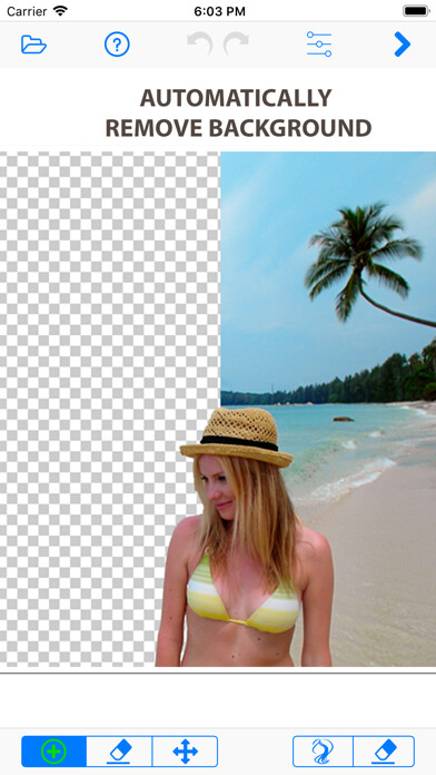 Emulate iPhone app PhotoScissors using MyAndroid