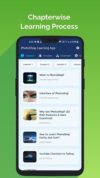 Run android online APK Photoshop Learning App - 2022 from MyAndroid or emulate Photoshop Learning App - 2022 using MyAndroid