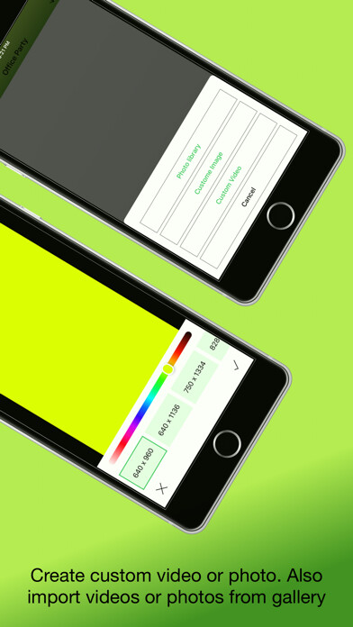 Emulate iPhone app Photoshow Video Editor & Maker using MyAndroid