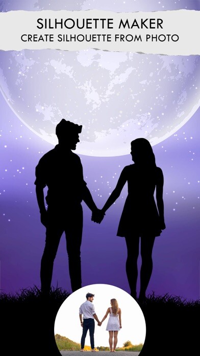 Emulate iPhone app Photo Silhouette Maker using MyAndroid