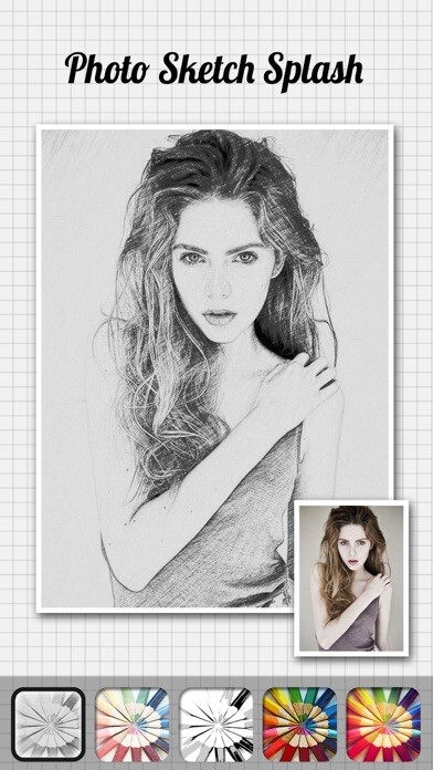 Emulate iPhone app Photo Sketch My Pencil Drawing using MyAndroid
