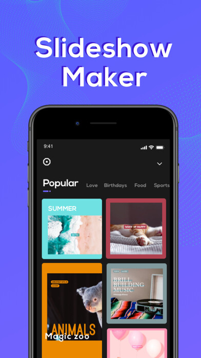 Emulate iPhone app Photo Slideshow Editor using MyAndroid