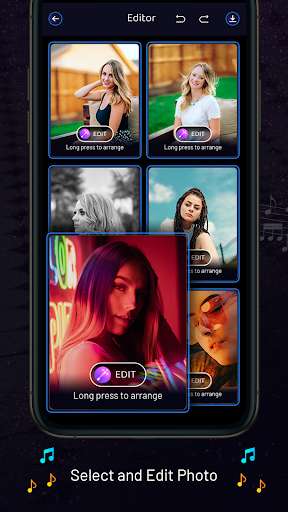 Run android online APK Photo Slideshow with Song - Video Maker with Music from MyAndroid or emulate Photo Slideshow with Song - Video Maker with Music using MyAndroid