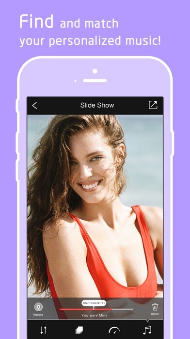 Emulate iPhone app Photo Slides - Slideshow Video With Music Creator using MyAndroid