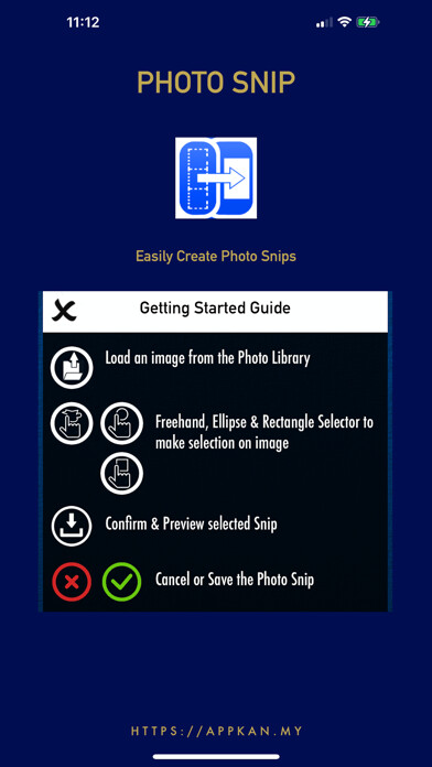 Emulate iPhone app Photo Snip using MyAndroid