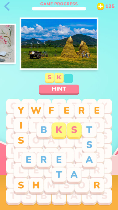 Emulate iPhone app Photo Solitaire Word Game using MyAndroid
