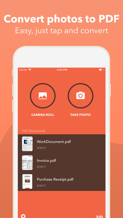 Emulate iPhone app Photos PDF : Scanner Converter using MyAndroid Emulate iPhone app Photos PDF : Scanner Converter using MyAndroid