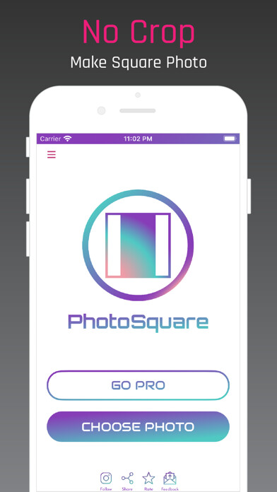 Emulate iPhone app PhotoSquare for Instagram using MyAndroid