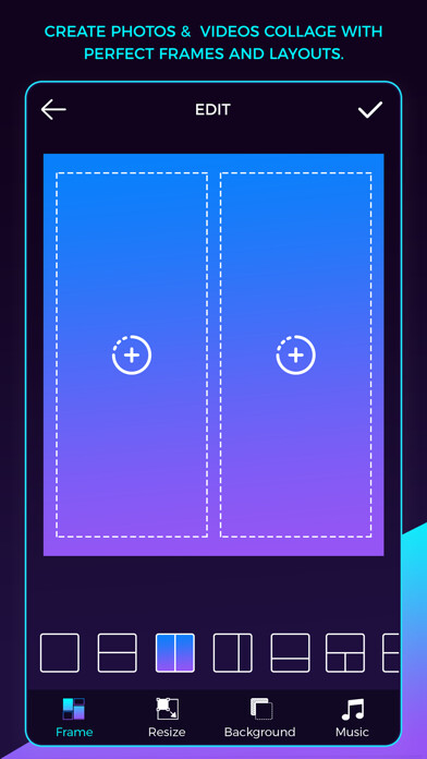 Emulate iPhone app Photos & Video Collage Maker using MyAndroid