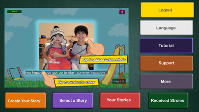 Emulate iPhone app Photo Tales - Photo Stories using MyAndroid