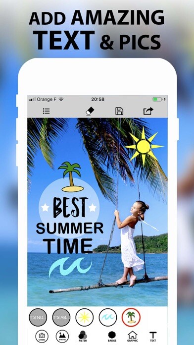 Emulate iPhone app PhotoText : Add Text To Photos using MyAndroid