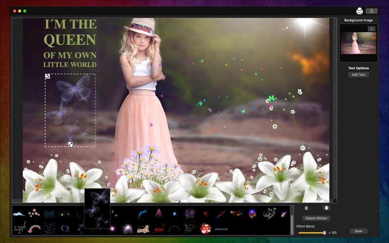Emulate iPhone app Photo Text Editor - Add Effect using MyAndroid