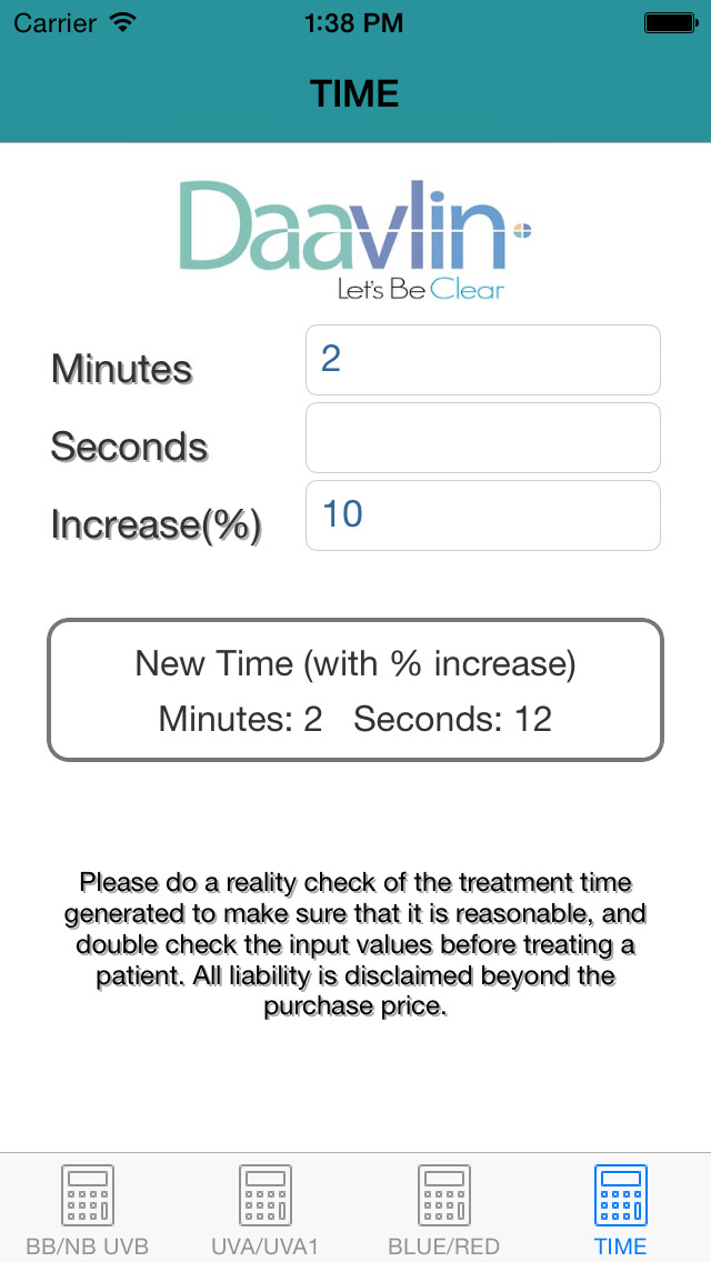 Emulate iPhone app Phototherapy Calculator Daavlin using MyAndroid Emulate iPhone app Phototherapy Calculator Daavlin using MyAndroid