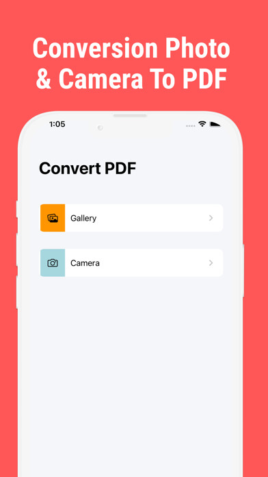 Emulate iPhone app Photo To PDF Converter - IMG using MyAndroid