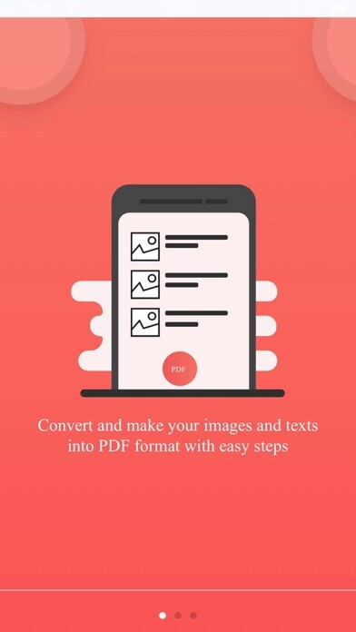 Emulate iPhone app Photo to PDF Converter Pro using MyAndroid