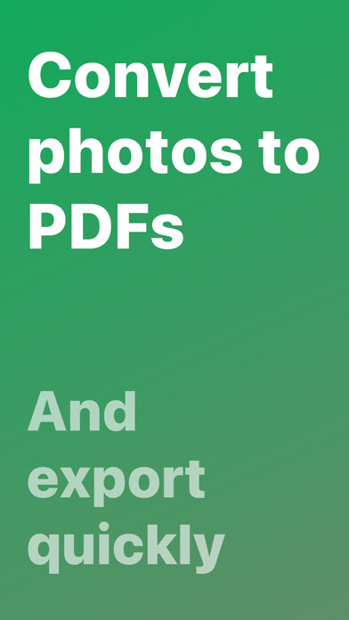 Emulate iPhone app Photo to PDF · using MyAndroid