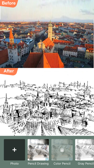 Emulate iPhone app Photo To Sketch Drawing Filter using MyAndroid Emulate iPhone app Photo To Sketch Drawing Filter using MyAndroid