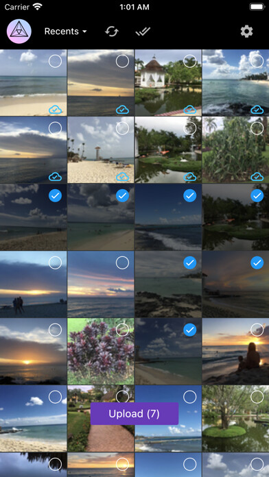Emulate iPhone app Photo Uploader for PhotoPrism using MyAndroid
